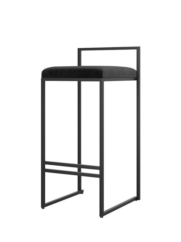 Bar Sandelyesi Siyah Siyah