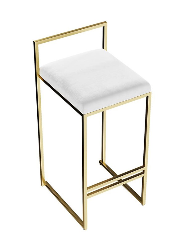 Bar Sandelyesi Gold Beyaz